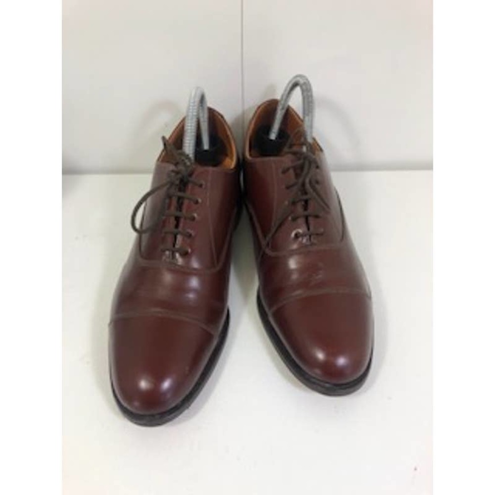 Russell & Bromley Leather Almond Toe Lace-Up Oxford Dress Shoes Brown US 6 E
